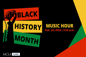 Poster for Black History Month Music Hour