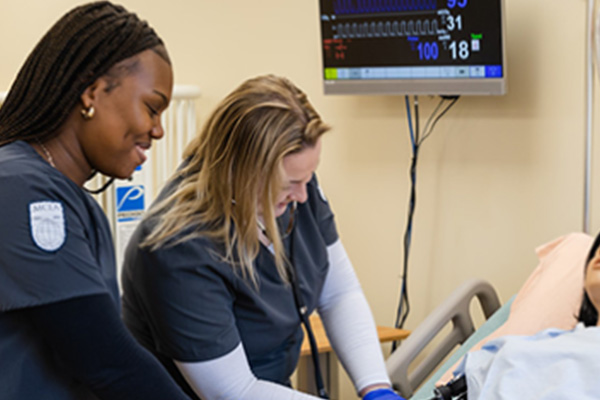 MCLA nursing students