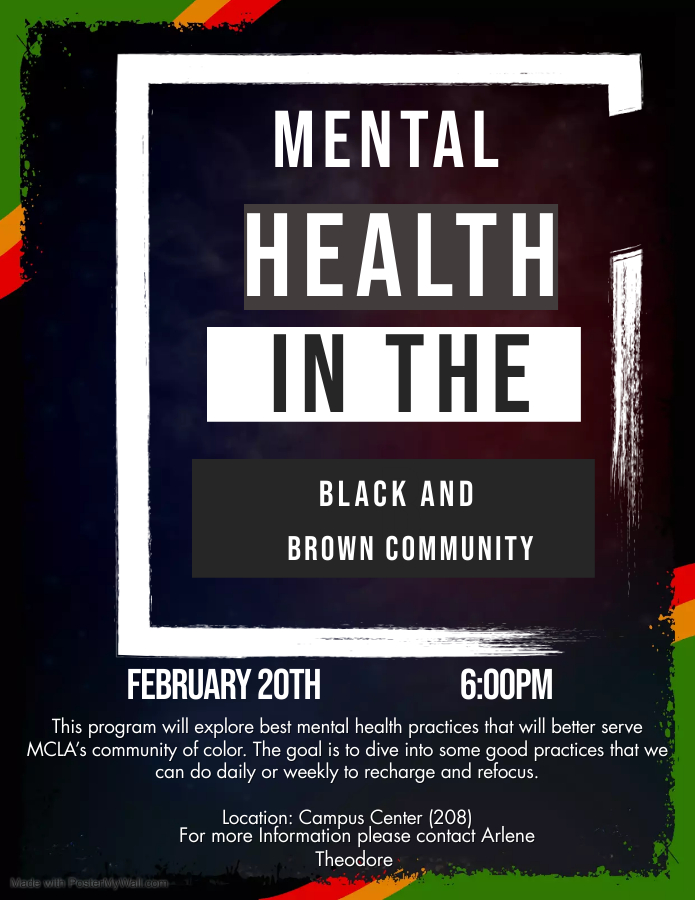 Mental Health in the Black and Brown Community Flyer
