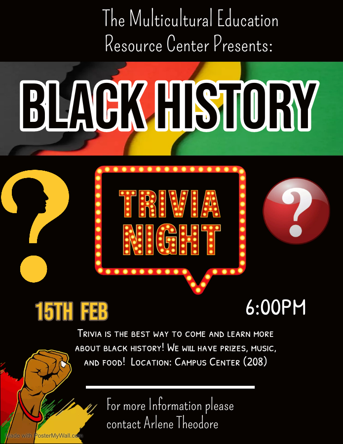 Black History Month Trivia Night Flyer